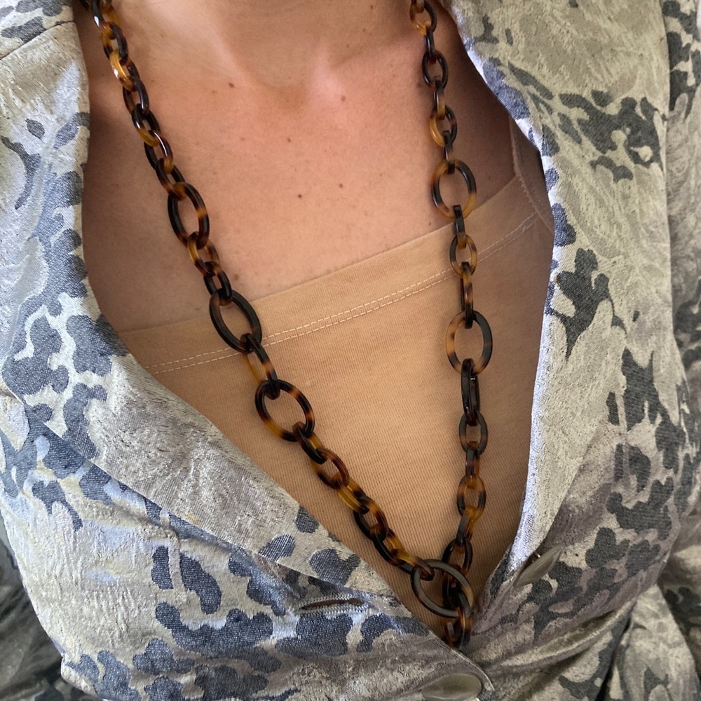 J. Crew Tortoise Necklace